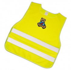 Child Reflective Safety Vest (brown teddy)